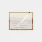 Mars starten aus den Mars. Post-it Klebezettel (Vorderseite)