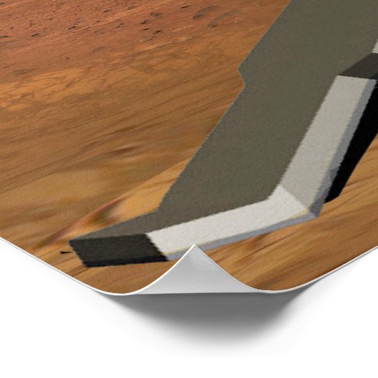 Mars starten aus den Mars. Poster (Ecke)