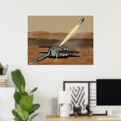 Mars starten aus den Mars. Poster (Heimbüro)