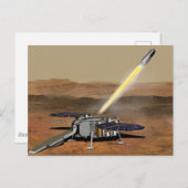 Mars starten aus den Mars. Postkarte (Vorne/Hinten)