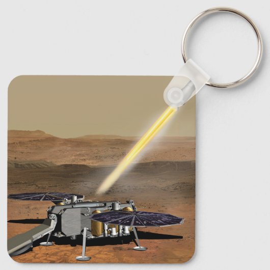 Mars starten aus den Mars. Schlüsselanhänger (Rückseite)