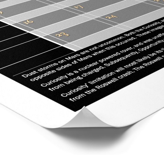 Mars Stausturm Poster (Ecke)