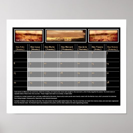 Mars Stausturm Poster (Vorne)