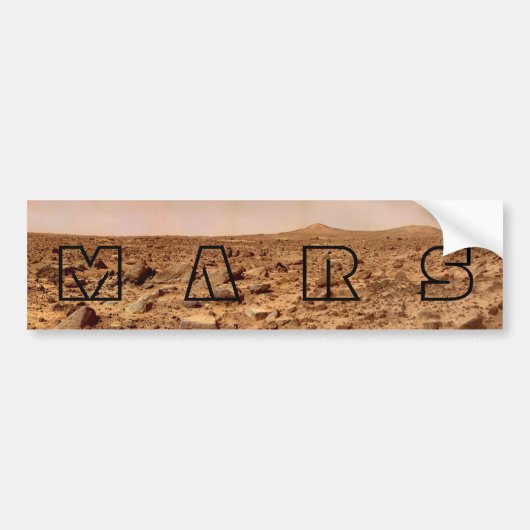 Mars Surface, Marslandschaft Autoaufkleber (Vorne)