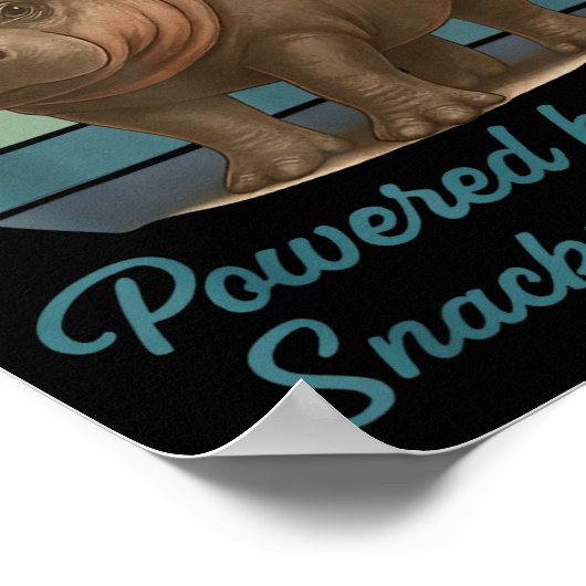 Mars Tato Jones Wered By Naps Snacks Side Eye Retr Poster (Ecke)