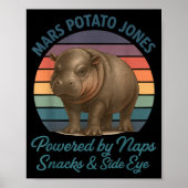 Mars Tato Jones Wered By Naps Snacks Side Eye Retr Poster (Vorne)