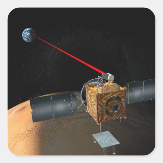 Mars Telecommunications Orbiter Quadratischer Aufkleber (Vorderseite)