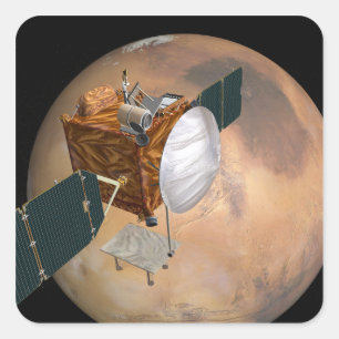 Mars-Telekommunikations-Orbiter 2 Quadratischer Aufkleber