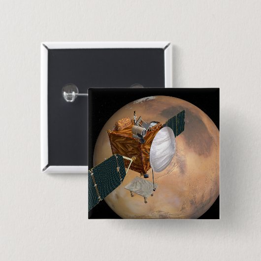 Mars - Telekommunikationsunternehmen 2 Button (Vorne & Hinten)