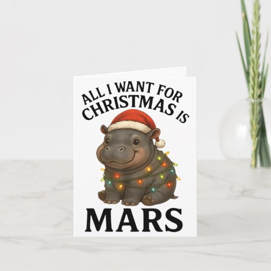 Mars The Hip Christmas Baby Hip Mars Viral Pygmy H Karte (Vorderseite)