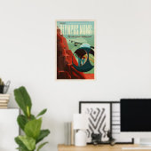 Mars tourism poster for Olympus Mons (Heimbüro)