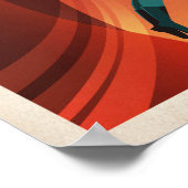 Mars-Tourismusposter für Valles Marineris Poster (Ecke)