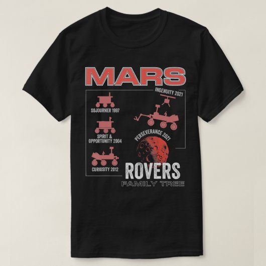 Mars umherstreifen die Mars zur Erkundung von Stam T-Shirt (Design vorne)