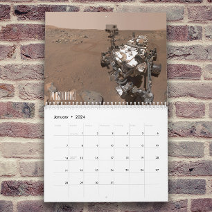 Mars und Mars Raumfahrzeuge Kalender