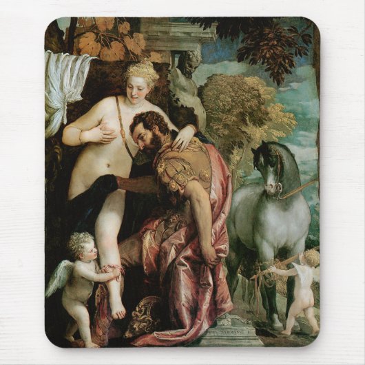 Mars und Venus durch Liebe vereint Mousepad (Vorne)