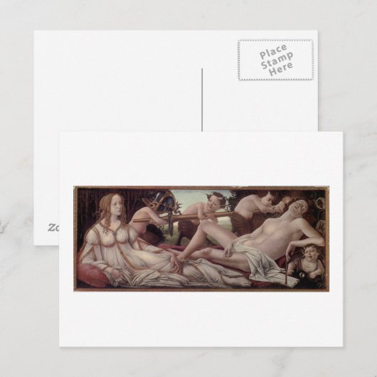 Mars und Venus Postkarte (Vorne/Hinten)