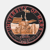 Mars University of Red Orange Black Logo Magnet (Vorne)