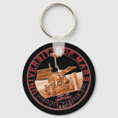 Mars University of Red Orange Logo Schlüsselanhänger (Rückseite)
