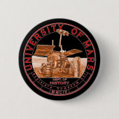 Mars University of Red Orange White Logos Button (Vorderseite)