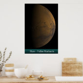 Mars - Valles Marineris Poster (Küche)