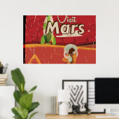 Mars Vintage Travel Poster (Heimbüro)