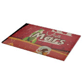 Mars Vintage Travel Poster Schneidebrett (Ecke)