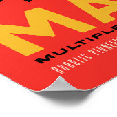 Mars Vintages Reiseplakat Poster (Ecke)