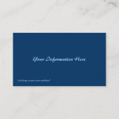 Mars-Visitenkarten Visitenkarte (Rückseite)