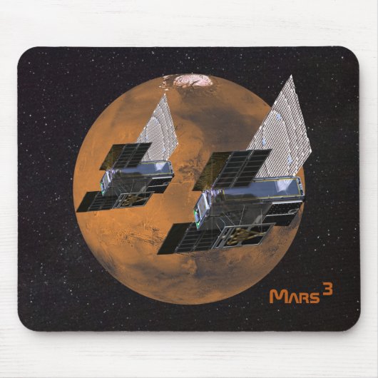 Mars von MarCO CubeSats kubiert Mousepad (Vorne)