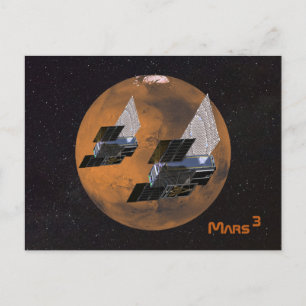 Mars von MarCO CubeSats kubiert Postkarte