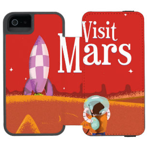 Mars Voyage Vintage Reiseplakat Incipio Watson™ iPhone 5 Geldbörsen Hülle