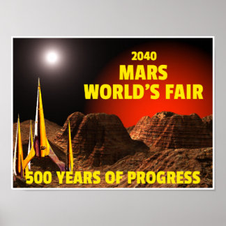 Mars Weltmesse 2040 Poster
