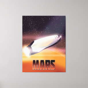 Mars Weltraumplakat Leinwanddruck
