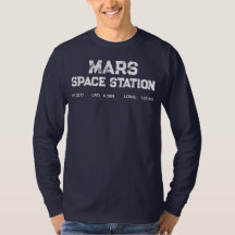 Mars-Weltraumstation Vintage-Logo