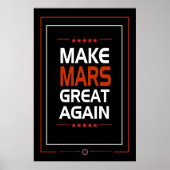 Mars wieder großartig machen poster (Vorne)