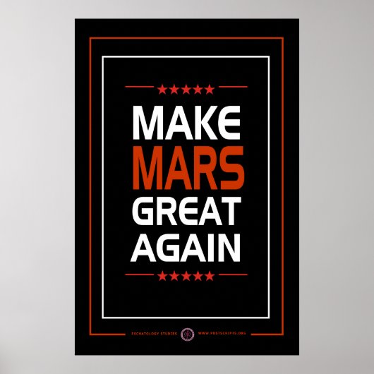 Mars wieder großartig machen poster (Vorne)
