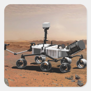 Mars - Wissenschaftslabor 2 Quadratischer Aufkleber