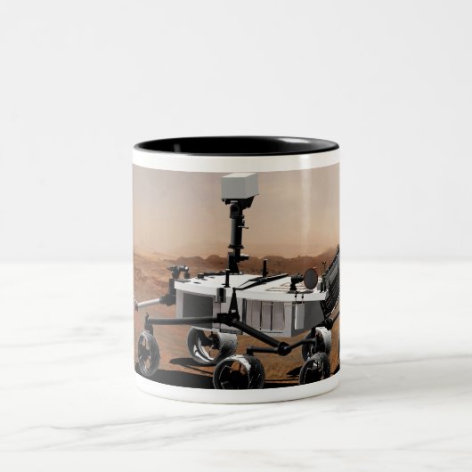 Mars - Wissenschaftslabor 2 Zweifarbige Tasse (Mittel)