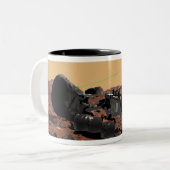 Mars - Wissenschaftslabor 3 Zweifarbige Tasse (Vorderseite Links)