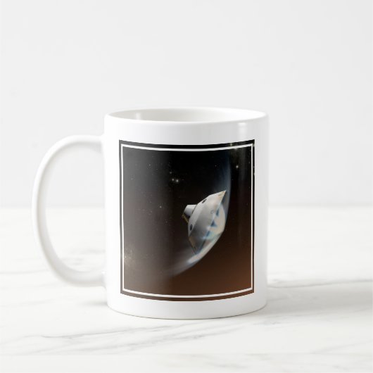 Mars Wissenschaftslabor Aeroshell Kapsel 2 Kaffeetasse (Links)
