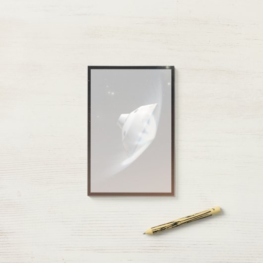 Mars Wissenschaftslabor Aeroshell Kapsel 2 Post-it Klebezettel (Auf Schreibtisch)