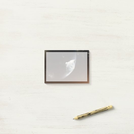 Mars Wissenschaftslabor Aeroshell Kapsel 2 Post-it Klebezettel (Auf Schreibtisch)