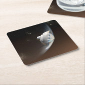 Mars Wissenschaftslabor Aeroshell Kapsel 2 Rechteckiger Pappuntersetzer (angewinkelt)