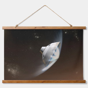 Mars Wissenschaftslabor Aeroshell Kapsel 2 Wandteppich Mit Holzrahmen