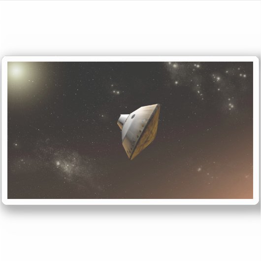 Mars Wissenschaftslabor Aeroshell Kapsel Aufkleber (Vorderseite)
