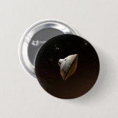 Mars Wissenschaftslabor Aeroshell Kapsel Button (Vorne & Hinten)