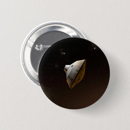 Mars Wissenschaftslabor Aeroshell Kapsel Button (Vorne & Hinten)