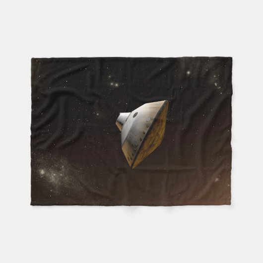 Mars Wissenschaftslabor Aeroshell Kapsel Fleecedecke (Vorderseite (Horizontal))