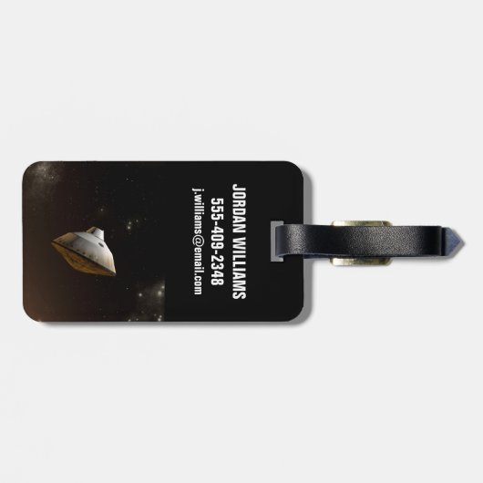 Mars Wissenschaftslabor Aeroshell Kapsel Gepäckanhänger (Rückseite horizontal)