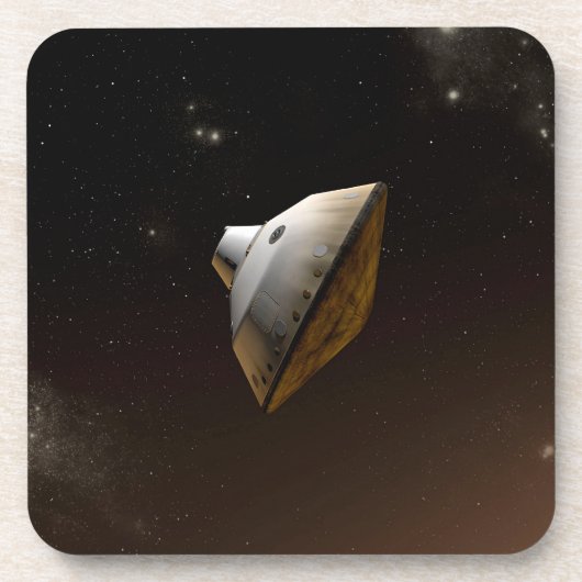 Mars Wissenschaftslabor Aeroshell Kapsel Getränkeuntersetzer (Vorderseite)